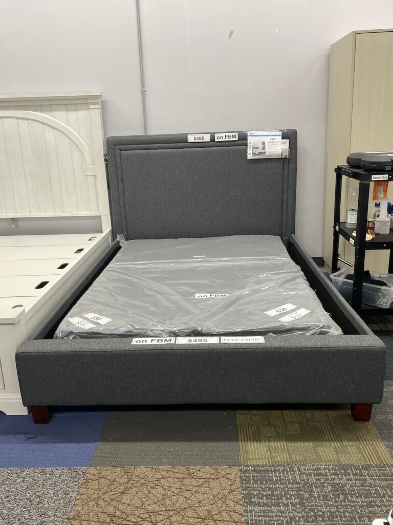 Queen size bed box and headboard