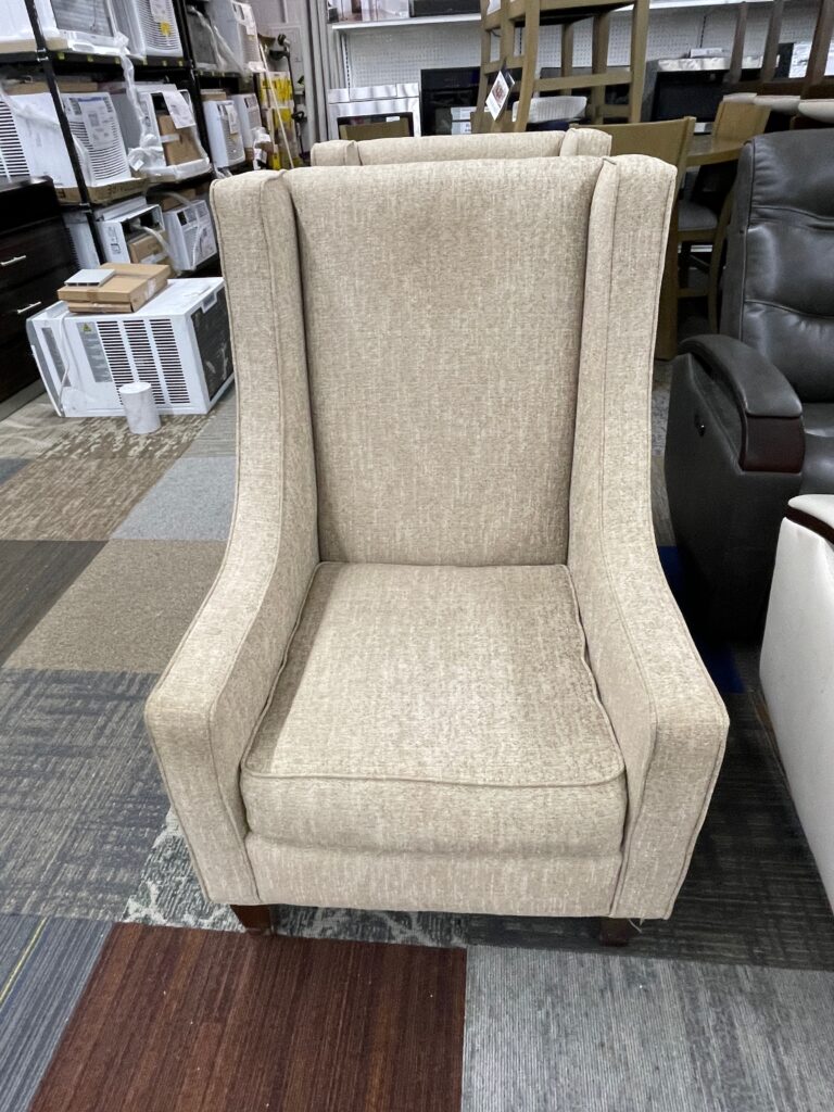 Beige fabric chair